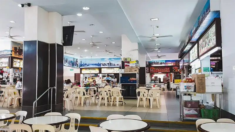 Food court at Depot Heights Shopping Centre