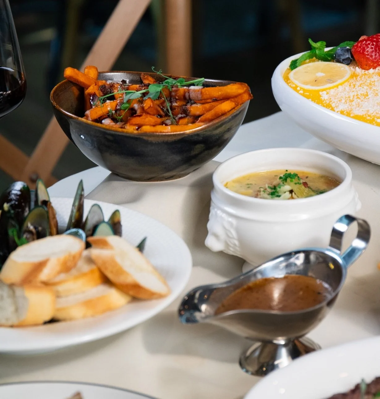 Wineyard food and dining