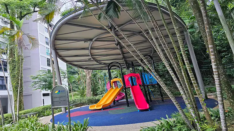 Sheltered playground at Depot Heights